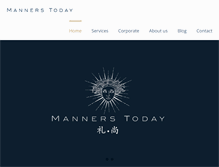 Tablet Screenshot of mannerstoday.com